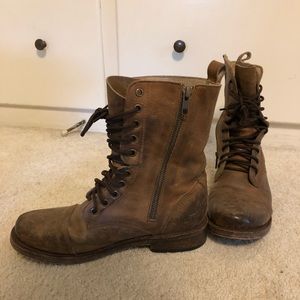 Free Bird by Steven leather combat-style boots
